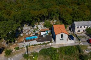 Letecký snímek ubytování Villa Kamen