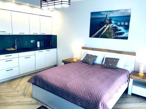 Posteľ alebo postele v izbe v ubytovaní Apartment Superior Baltic with Terrace - FREE Pool, Saunas, Jacuzzi, Fitness, Salzgrotte