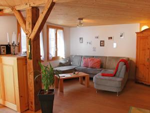 A seating area at Chalet Höfli by Interhome