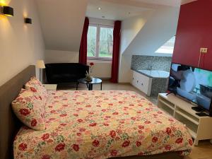 Postel nebo postele na pokoji v ubytování B&B groot-bijgaarden center