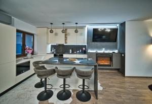 Η κουζίνα ή μικρή κουζίνα στο Penthouse de Lux André