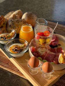 Morgenmad for gæster der bor på Lit de Clémot