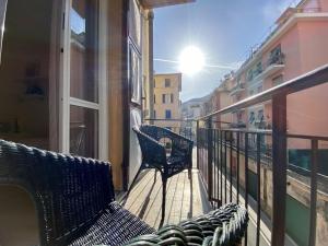 A balcony or terrace at CasaViva-Lovely Bilo in Santa with AC