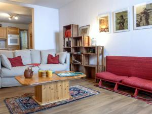 A seating area at Apartment Chalet Le Tour by Interhome