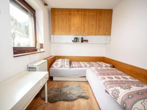 - une chambre avec 2 lits et une fenêtre dans l'établissement Apartment Haus Achenstrasse-5 by Interhome, à Bad Hofgastein
