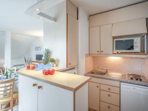 Η κουζίνα ή μικρή κουζίνα στο Studio Bleue Océane by Interhome