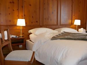 Ένα ή περισσότερα κρεβάτια σε δωμάτιο στο Apartment Chesa Sonnalpine B 48