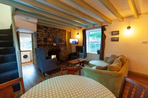 A seating area at Aberdulas Cottage in the Dyfi Valley Wales