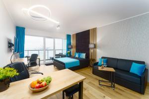 Χώρος καθιστικού στο Ustronie Apartments - Apartamenty KOMFORT, widok na morze, Parking