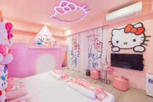 Postelja oz. postelje v sobi nastanitve Kids Fun B&B