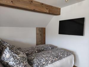TV a/nebo společenská místnost v ubytování Bauernhof - Appartement beim Zefferer