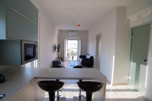 A television and/or entertainment centre at Ierapetra flats