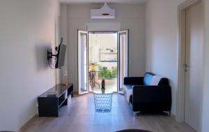 A television and/or entertainment centre at Ierapetra flats