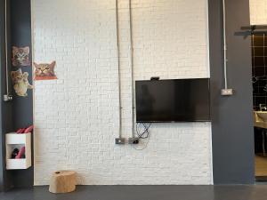 TV a/nebo společenská místnost v ubytování Huatian Yilu
