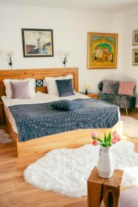 A bed or beds in a room at Rodope Nook Guest house