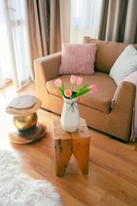 A seating area at Rodope Nook Guest house