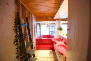 Posezení v ubytování Chalet 4 personnes avec sauna