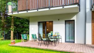 Vonkajšia záhrada v ubytovaní Apartamenty VIP Centrum - Wczasowa 17 by Royal Aparts