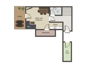 Půdorys ubytování Apartment am Ziller