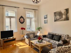 TV a/nebo společenská místnost v ubytování Central Budapest Apartment VÁCI UTCA