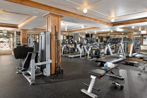 a gym with a lot of treadmills and machines at Standard Two Bedroom - Aspen Alps 101 in Aspen