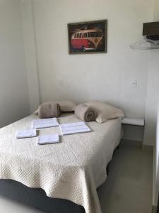 Ένα ή περισσότερα κρεβάτια σε δωμάτιο στο Rancho Chega Mais 2