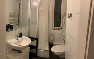 Koupelna v ubytování Ferienwohnung Engelke