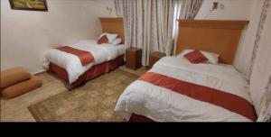 Ένα ή περισσότερα κρεβάτια σε δωμάτιο στο the prince apartment شقة الامير