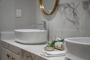 Koupelna v ubytování Hotel Casa Arum