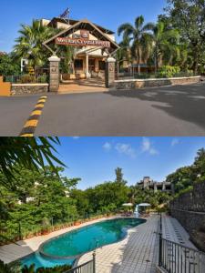 2 fotos de un complejo con piscina en Meritas Crystal Resort, en Lonavala