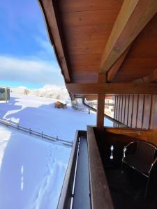 A balcony or terrace at Wellness-Pension Jagahütt'n