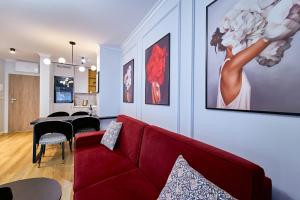 Posedenie v ubytovaní LAGUNA Apartament Polanica Residence 6 z garażem SPA