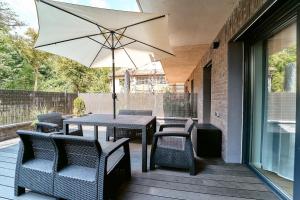 Balkón alebo terasa v ubytovaní LAGUNA Apartament Polanica Residence 6 z garażem SPA