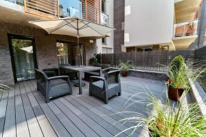 Balkón alebo terasa v ubytovaní LAGUNA Apartament Polanica Residence 6 z garażem SPA