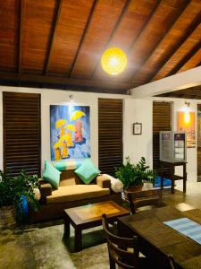 Posezení v ubytování Moonstone Villas