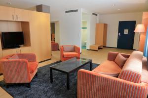 Ruang duduk di Hotel Banana City Winterthur