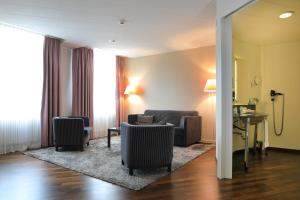 Ruang duduk di Hotel Banana City Winterthur