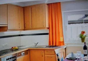 Apart Bergglück incl Sommerkarte的厨房或小厨房
