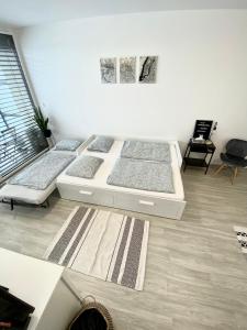 Postel nebo postele na pokoji v ubytování Apartmán Šantovka