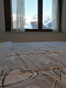 リモーネ・ピエモンテにあるCabanaira appartamentoの山の景色を望む部屋のベッド1台