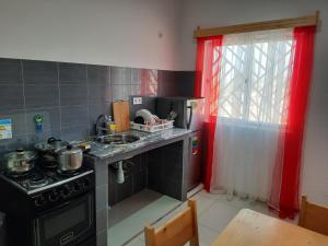 Eldhús eða eldhúskrókur á Guest House Maio