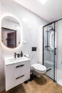 Koupelna v ubytování Aparthome Tatra