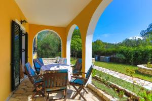 A garden outside Villa Joanna