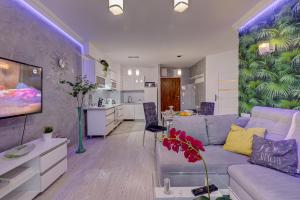 Kuchyň nebo kuchyňský kout v ubytování Apartamenty Silver