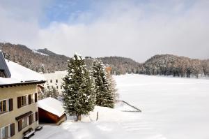 Cosy Apartment facing Piz Rosatsch semasa musim sejuk