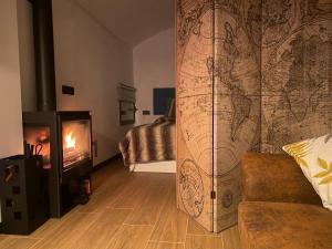 Posezení v ubytování Vagón Orient Express - Housevanlive