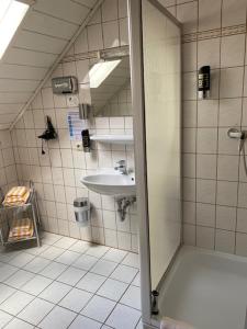 Koupelna v ubytování Landpension Heidi Machold