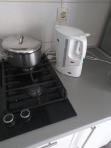 Utensilios para hacer té y café en Apartments Boras
