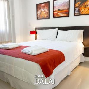 Cama ou camas em um quarto em Hotel Dalai