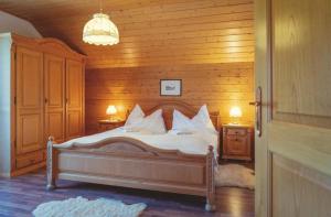 Postel nebo postele na pokoji v ubytování Haus Sonja